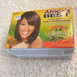 NWT Africa’s BEST Herbal Intensive Dual Conditioning No-lye Hair RelaxerSystem